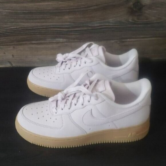 New Nike Air Force 1 Womens Pastel Pink Sneakers Size 8 Streetwear Classic - Picture 6 of 9
